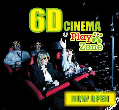 Now Opened - 6D Cinema at Playzone